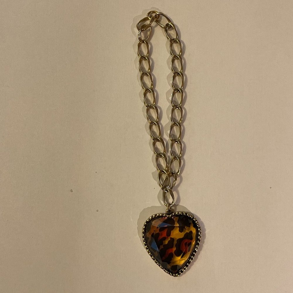 Heart Bracelet on Gold Chain